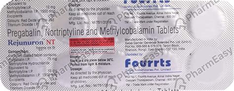 Rejunuron Nt Strip Of 10 Tablets: Uses, Side Effects, Price & Dosage ...