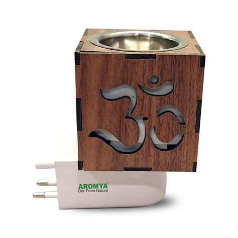 Aromya - oils from nature Om Wooden Electric Camphor Diffuser |Aroma ...