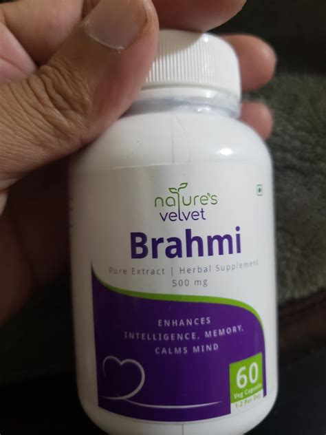 Nature's Velvet Lifecare Brahmi (Bacopa Monnieri) Pure Extract 500 mg ...