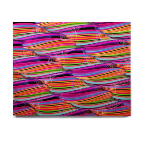 KESS InHouse Danny Ivan "Super Candy" Red Teal Birchwood Wall Art, 20 ...