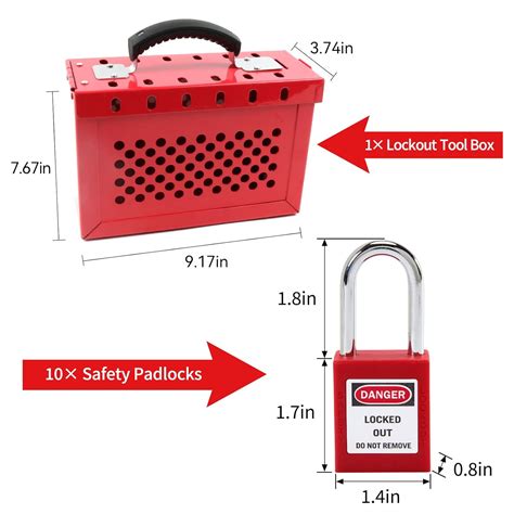 Buy Alamanda Lockout Tagout Lock Box Portable Loto Box Kit Safety ...