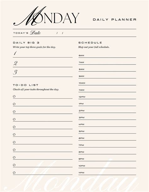 Daily Schedule Planner