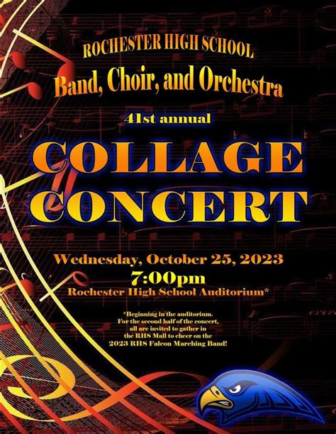 Rochester HS Collage Concert, Rochester High School Falcons, Rochester ...