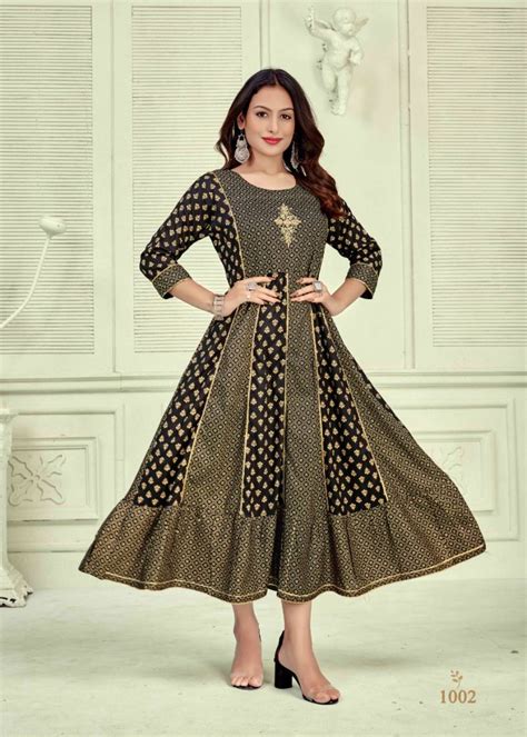 Banwery Nayanthara 18 Printed Long Anarkali Kurti Collection