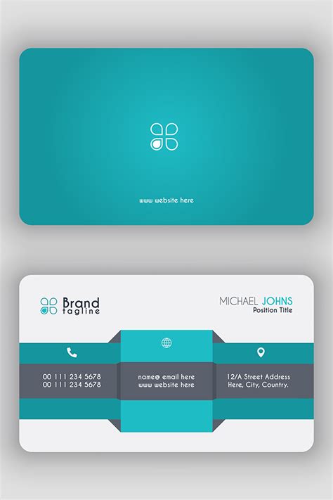 Corporate Business Card Template 的图像结果