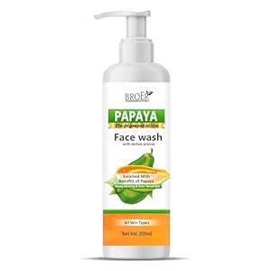 BROER Papaya Face Wash, 200ml | Papaya facial cleanser | De ...