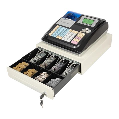 POS System Cash Register for Small Businesses, Cash Box with Money Tray ...