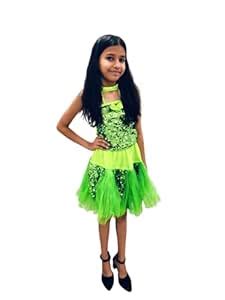 Buy BookMyCostume Light Green Annual Day Dance Dress for Girls ...