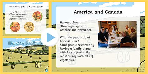 EYFS All About Harvest Festivals Around the World PowerPoint - festival