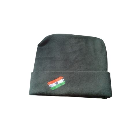 Winter Cap - Indian Flag Embroidered – Blue Army