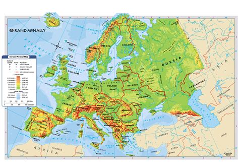 Europe Physical Map Printable - Printable Free Templates