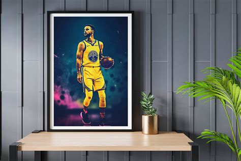 Steph Curry Poster - Stephen Curry - Basketball Wall Art - Ai Generated ...