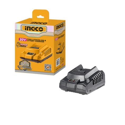 INGCO 20V Fast Intelligent Charger, Serving All Series 1.5Ah, 2.0Ah, 3 ...