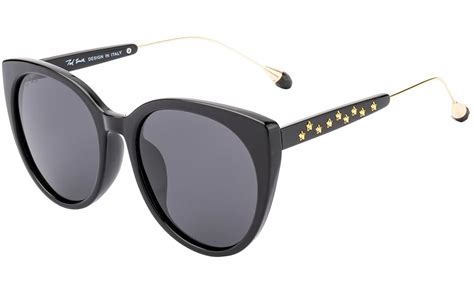 Ted Smith Polarized Cat Eye Women's Sunglasses - (TSS-201950_C1|58|GREY ...