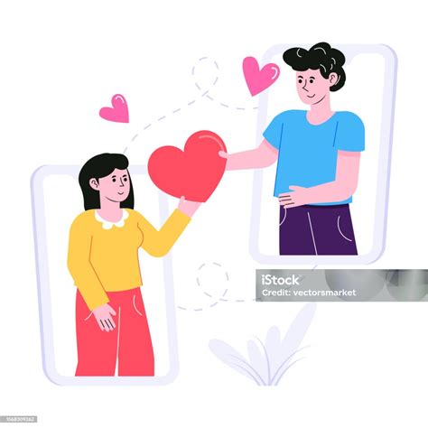 A Flat Illustration Of Marriage Proposal Stock Illustration - Download ...