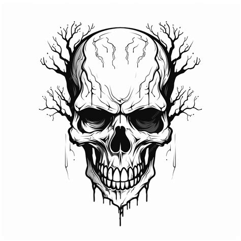 Premium Vector | Foetal skull universe a human skull styrofoam skull ...