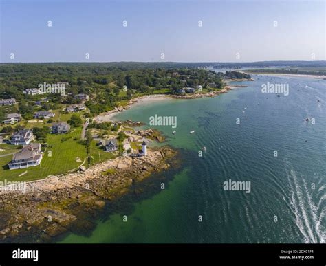 Annisquam Harbor Lighthouse top view, Gloucester, Cape Ann ...