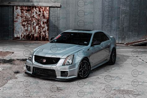 2009-2015 CTS-V V2 - Carbon Fiber "V3 style" front lip splitter ground