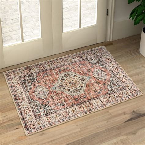 Amazon.com: Lahome Oriental Door Mat Indoor Entrance, 2x3 Washable ...