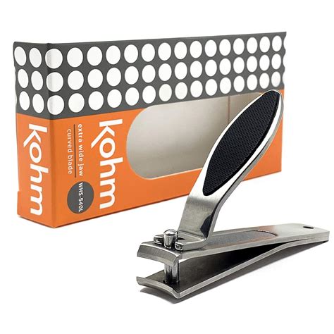 Buy Kohm WHS-540L Rubber Grip Nail Clippers for Thick Nails, 6mm Extra ...