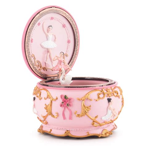 Ballerina-Music-Box-Rotating-Figurine-Dancing-Girls-Musical-Box-Swan ...