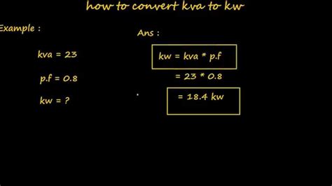 KVA and KW, Active Reactive and Apparent Power difference