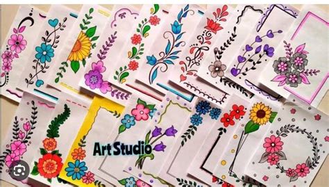 I WANT SOME BORDER DESIGN FOR MY PROJECT. THANK YOU - Brainly.in