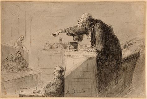 The Accusation - Honore Daumier - Lawyer Legal Office Art Painting ...