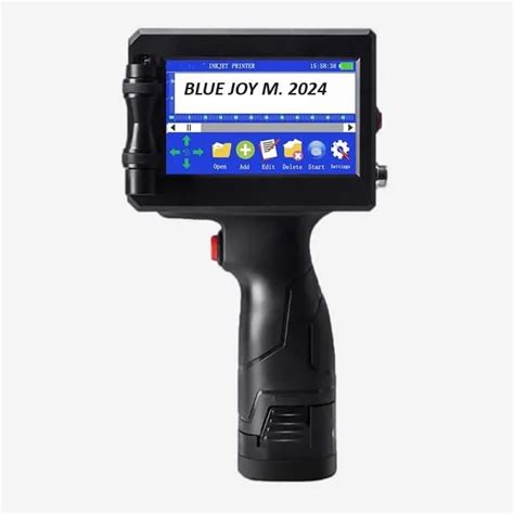 blue joy Hand-held Inkjet Printer Expiry Date Coding Machine Inkjet QR ...