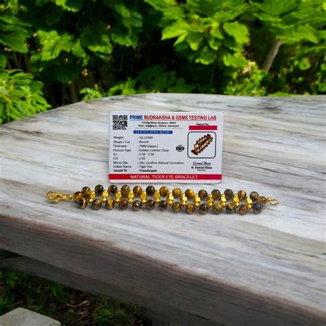 Tiger Eye Bracelet | Certified Bracelet for Strength & Business Growth ...