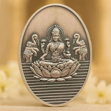 Lakshmi Ji Silver Coin 50gm & 100gm | 3D Diwali Gift – Chotteylal and Sons
