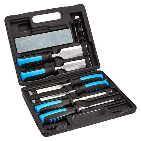 8-piece wood carving chisel set chromium-vanadium steel blades wood ...