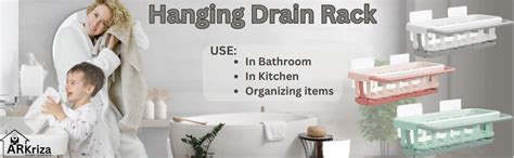 Arkriza Tradworld Two Tone Hanging Drain Rack| Retractable Punch Free ...