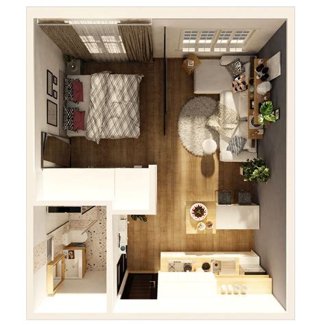 Studio Apartment Layouts | Tiny Studio Layouts – TURRVR