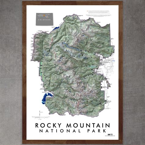 Rocky Mountain National Park Colorado Map — Mitchell Geography