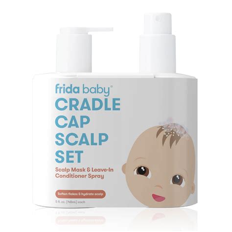 Frida Baby Cradle Cap Treatment, Cradle Cap Shampoo for Babies + Flake Fixer Scalp Spray, Cradle ...