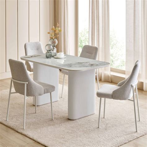 Buy Sophia Ceramic 4-Seater Dining Table - Grey from Home Centre at ...