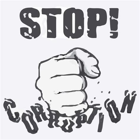 5 Ace STop corruption Poster Sticker|Inspirational poster|Motivational ...