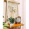 Urooz Macramé Wall Hanging Shelf |930| Indoor Boho Wall Decor for ...