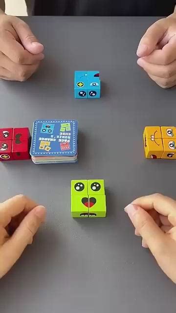 Face Change Rubik's Cube - Wooden Puzzle Toy for Kids & Adults – Extrokids