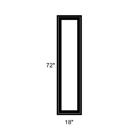 18 x 72 - Fixed Switchable LC Privacy Glass Window - Black Vinyl ...