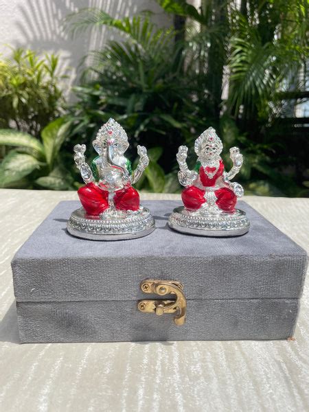 Enamel Ganesh Laxmi with box – Barn 14