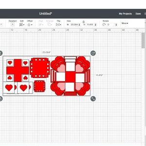 Buy Exploding Box Svg Triple Heart Box With Three Layer Explosion ...