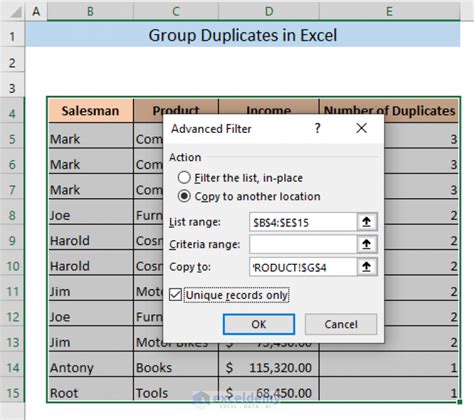 Image result for Excel Group Duplicate