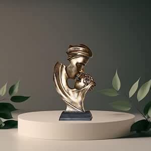 Buy BECKON VENTURE Polyresin Lucky Best Mumma and Baby Statue Mother ...