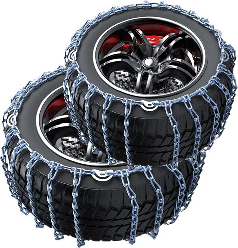 Amazon.com: GORHLady Tire Chains for Cars 2pcs Snow Chains for Car Tires Tire Chains for Trucks ...