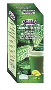 THAKAR Organic Karela Juice - 500 ml | Bitter Gourd Juice for Blood ...