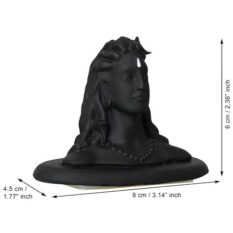 JaipurCrafts Premium Polyresin Adiyogi Shiva Statue for Home and Car ...