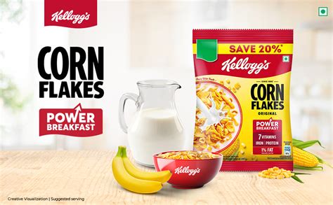 Kellogg's Corn Flakes Original | Power of 5: Energy, Protein, Iron ...