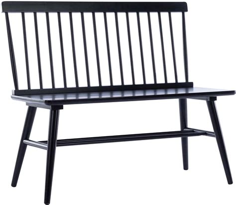 Buy Duhome Entryway Bench, Black Dining Bench with Spindle Back ...